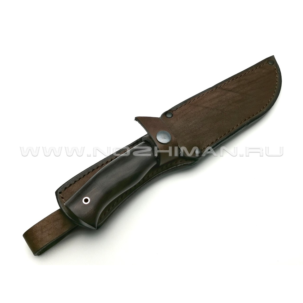 Нож Рысь сталь 95Х18, рукоять граб, мельхиор (Фурсач А. А.)