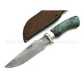 Нож Ирбис сталь CPM S90V, рукоять кап клёна, мельхиор (Фурсач А. А.)