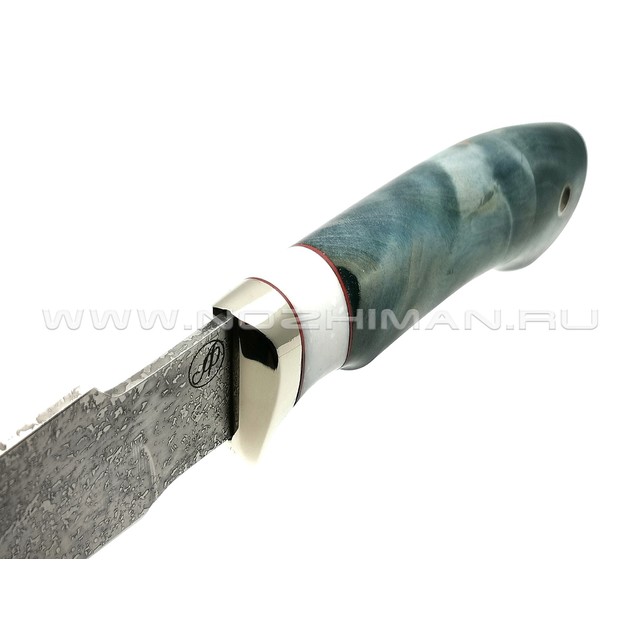 Нож Ирбис сталь CPM S90V, рукоять кап клёна, мельхиор (Фурсач А. А.)