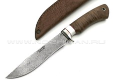 Нож Газель сталь CPM S90V, рукоять кап клёна, мельхиор (Фурсач А. А.)
