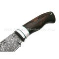 Нож Тигр сталь CPM 10V, рукоять зирикот, мельхиор (Фурсач А. А.)