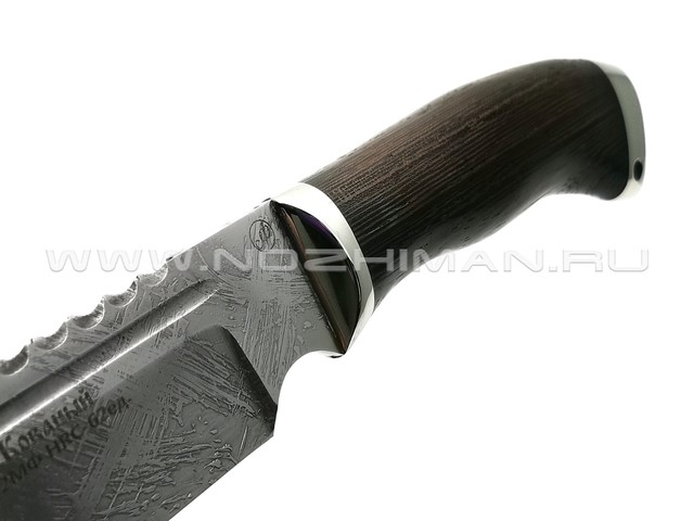 Нож Рэкс сталь Х12МФ, рукоять венге, мельхиор (Фурсач А. А.)