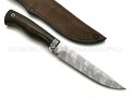 Нож Осётр сталь Х12МФ, рукоять венге, мельхиор (Фурсач А. А.)
