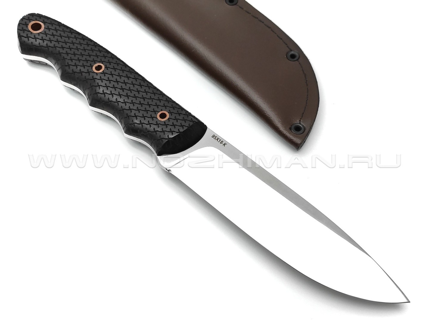 Нож "Сибирь-4" удлинённый сталь 95Х18, рукоять граб (Титов & Солдатова)