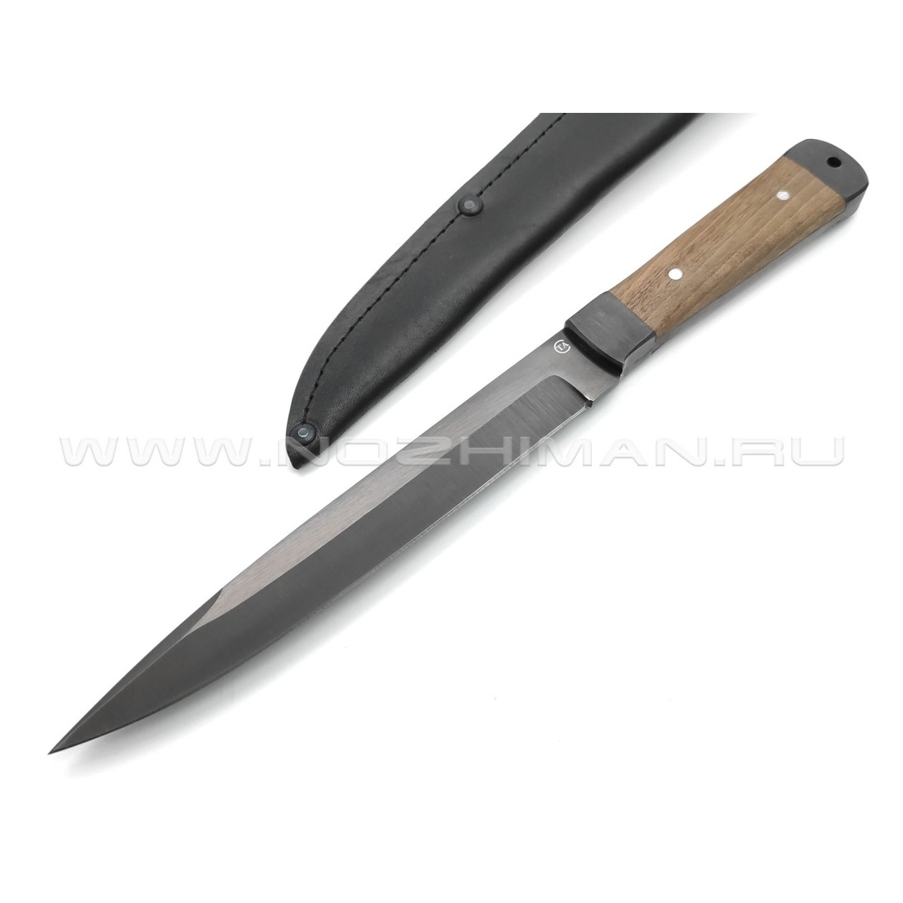 Нож "Стрела" сталь 65Г, рукоять орех (Титов & Солдатова)
