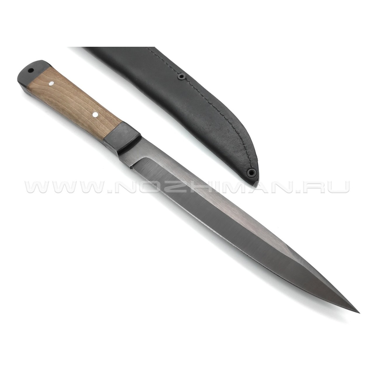 Нож "Стрела" сталь 65Г, рукоять орех (Титов & Солдатова)