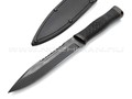Нож "Казак-2" сталь 65Г, рукоять резина, сталь (Титов & Солдатова)