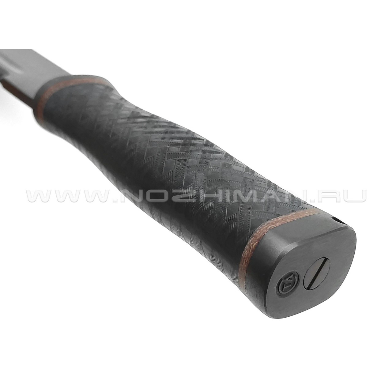 Нож "Казак-2" сталь 65Г, рукоять резина, сталь (Титов & Солдатова)