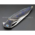 Rike Knife нож RK-1902-BCF сталь M390, рукоять Titanium/Carbon Blue Rike Knife нож RK-1902-BCF сталь M390, рукоять Titanium/Carbon Blue