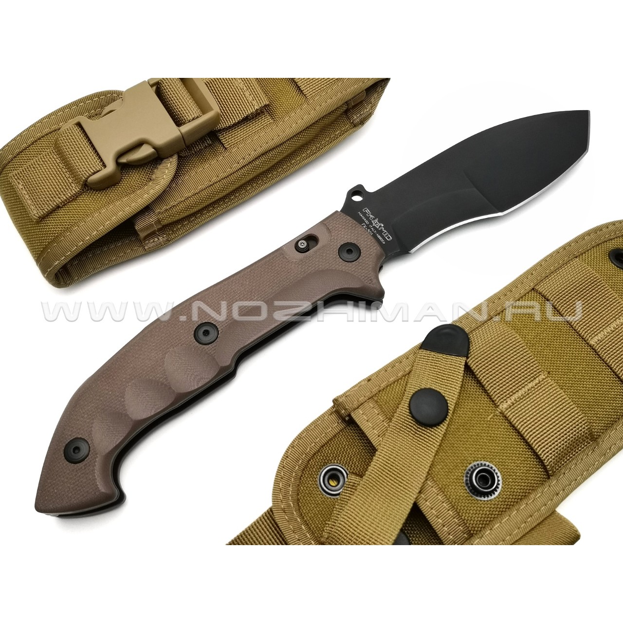 Нож Fox Meskwaki Tracker FX-501 сталь N690Co, рукоять G10 Earth