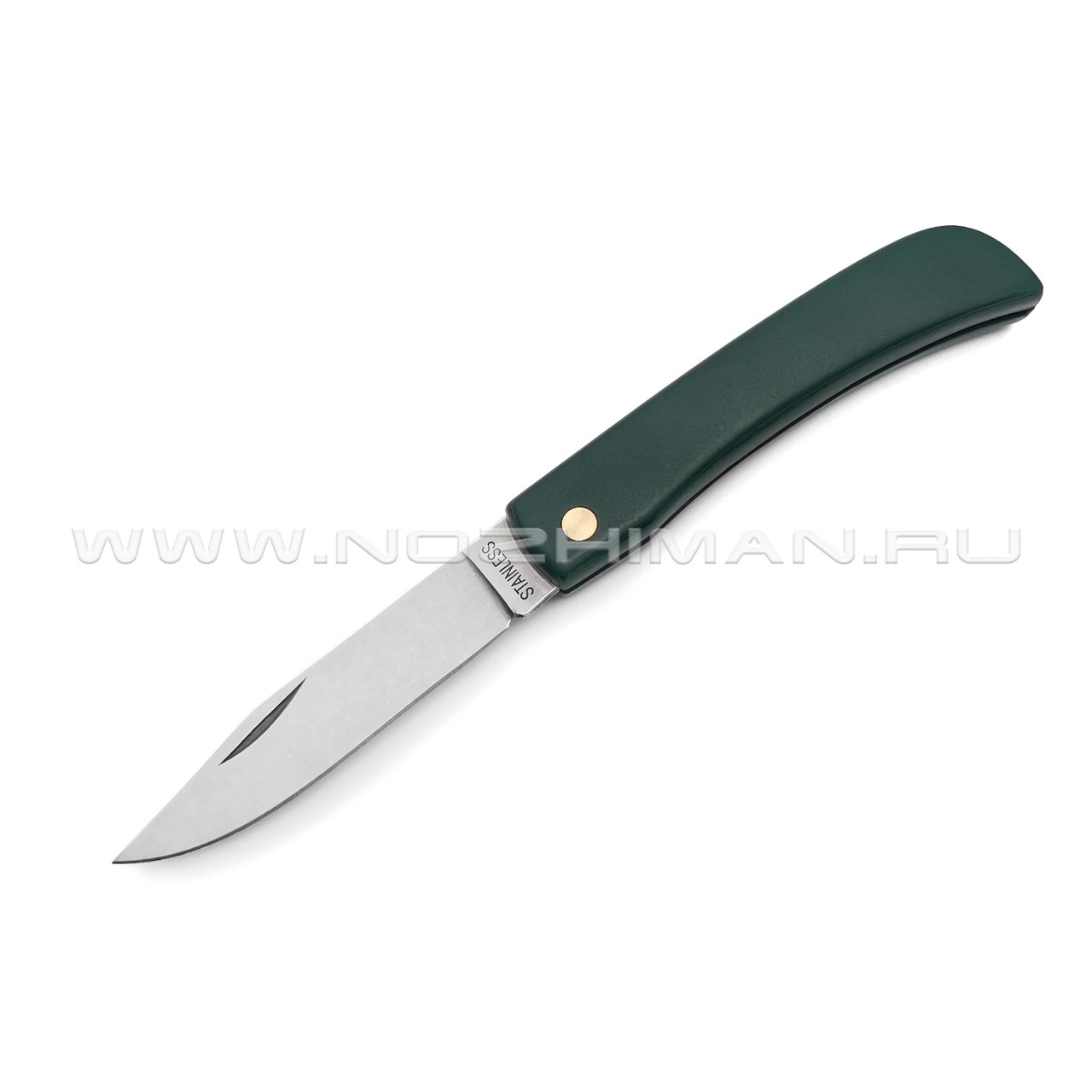 Нож Fox 2C 204/19 B green сталь 420C, рукоять Nylon 
