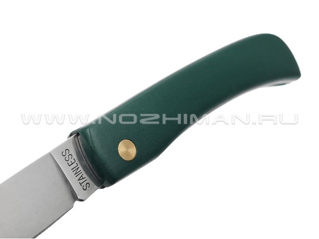 Нож Fox 2C 204/19 B green сталь 420C, рукоять Nylon