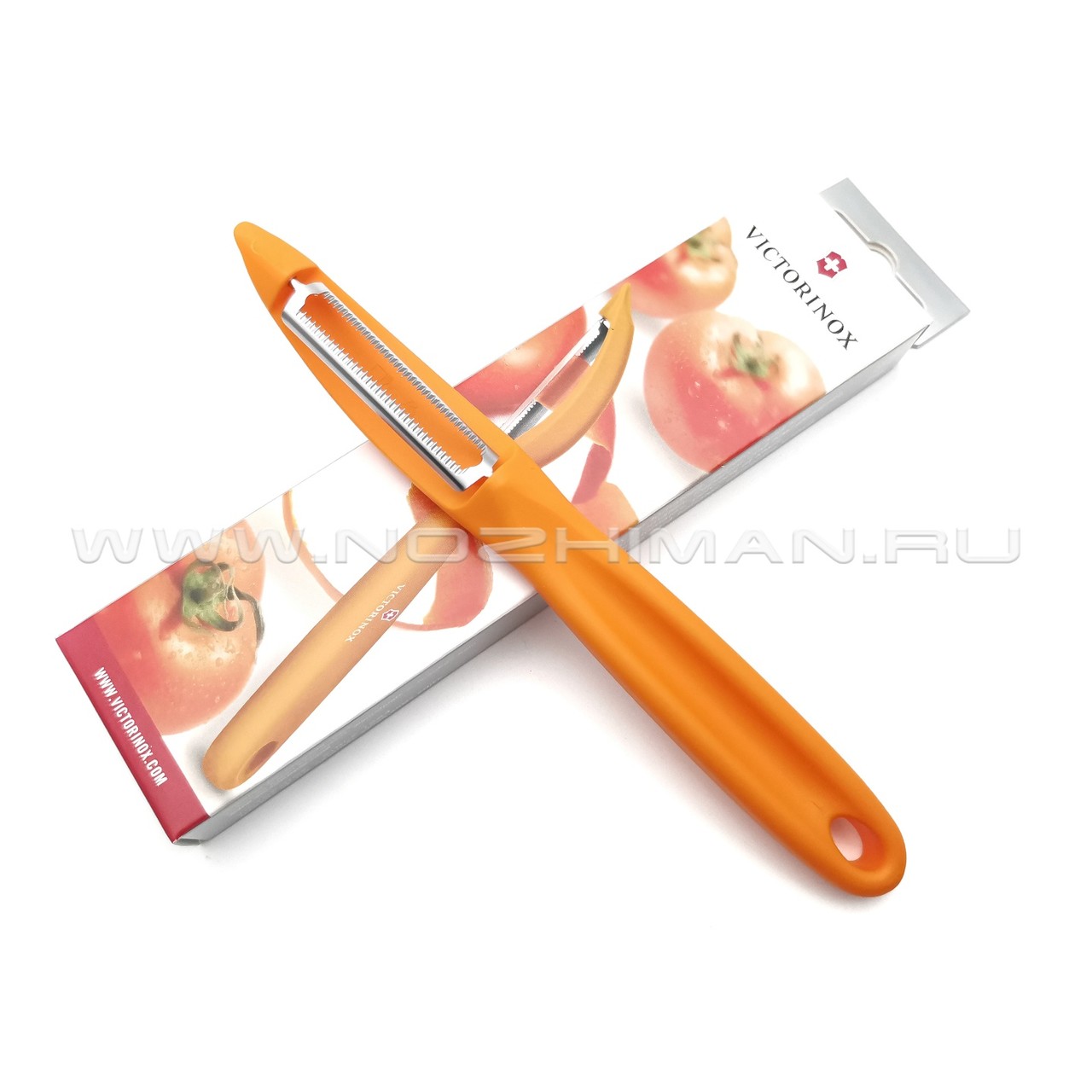 Овощечистка Victorinox 7.6075.9 orange сталь X50CrMoV15, рукоять PP