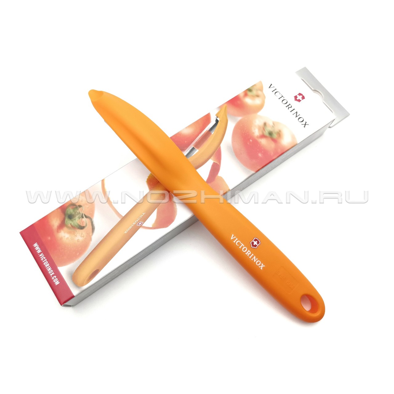Овощечистка Victorinox 7.6075.9 orange сталь X50CrMoV15, рукоять PP