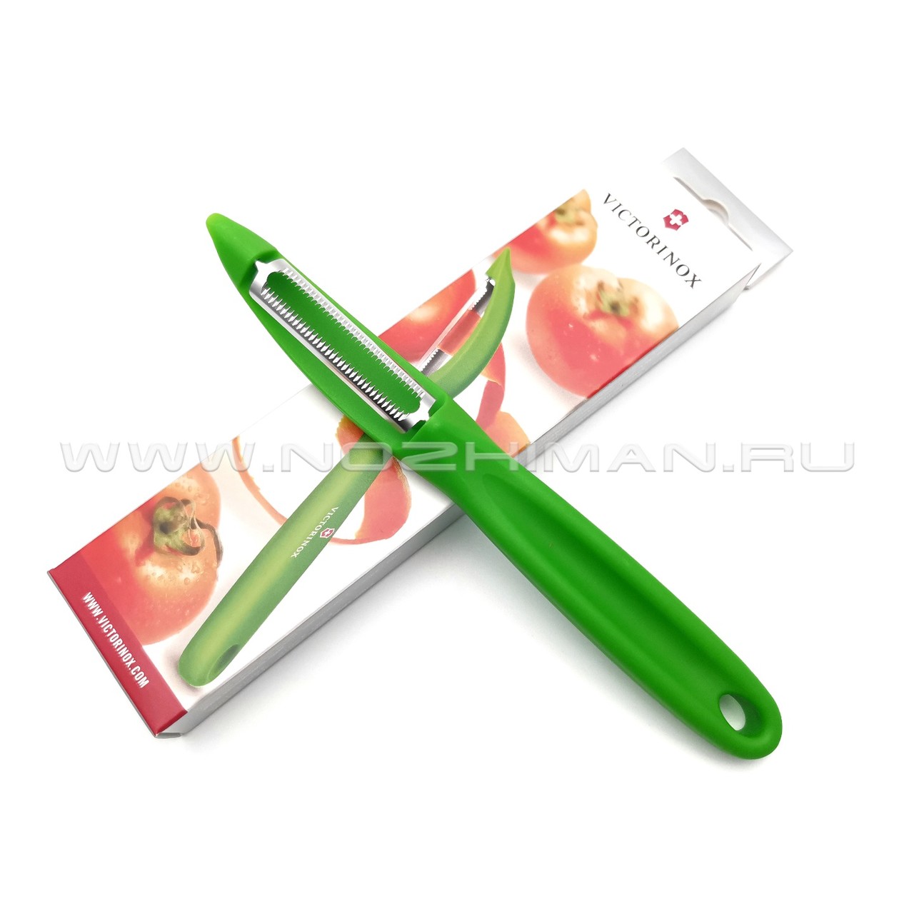 Овощечистка Victorinox 7.6075.4 green сталь X50CrMoV15, рукоять PP