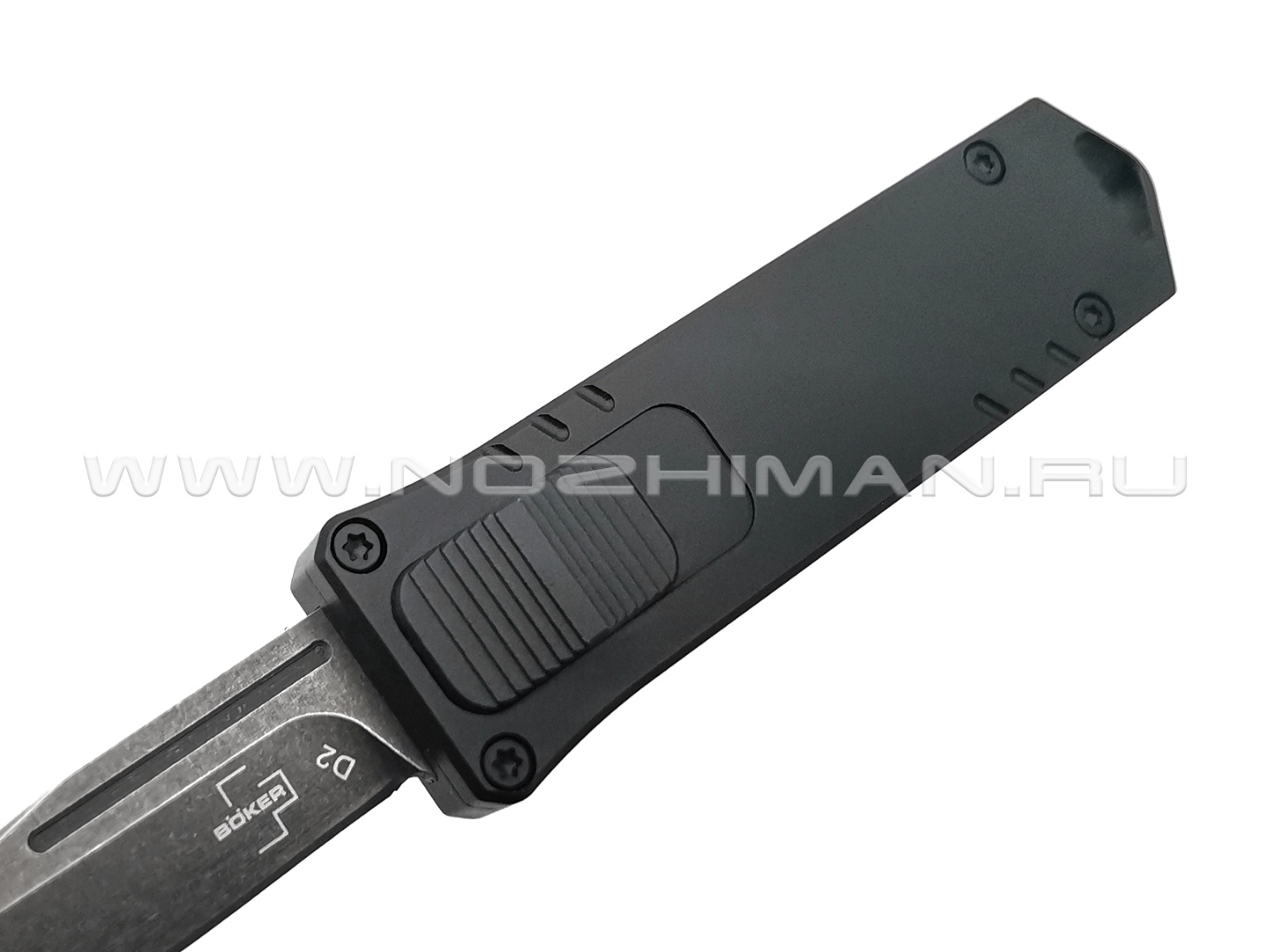 Нож Boker Plus USB OTF 06EX270 сталь D2 blackwash, рукоять Aluminum 6061-T6