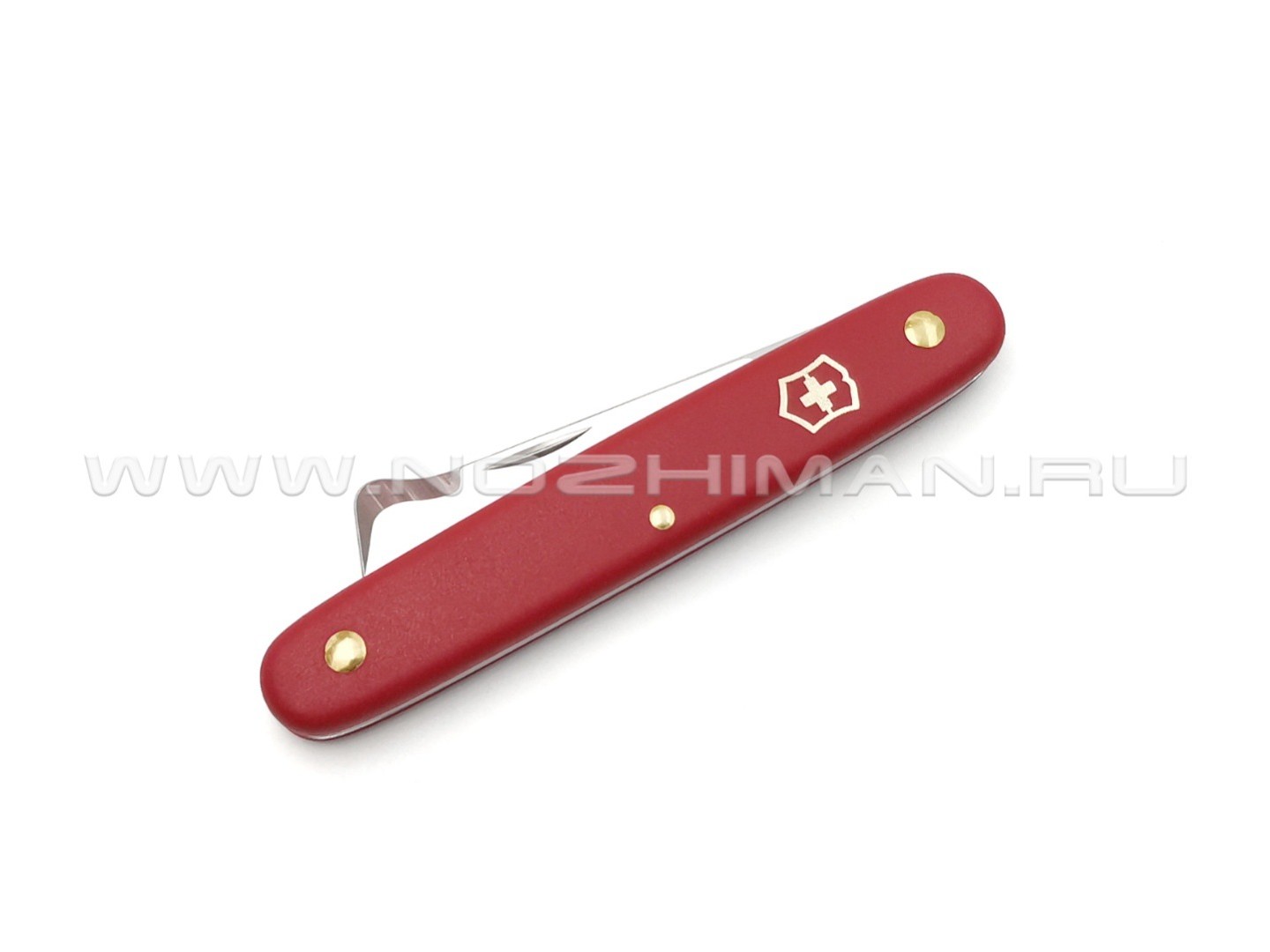 Нож для прививки растений Victorinox 3.9020 Budding Knife Combi Red сталь X55CrMo14, рукоять Nylon