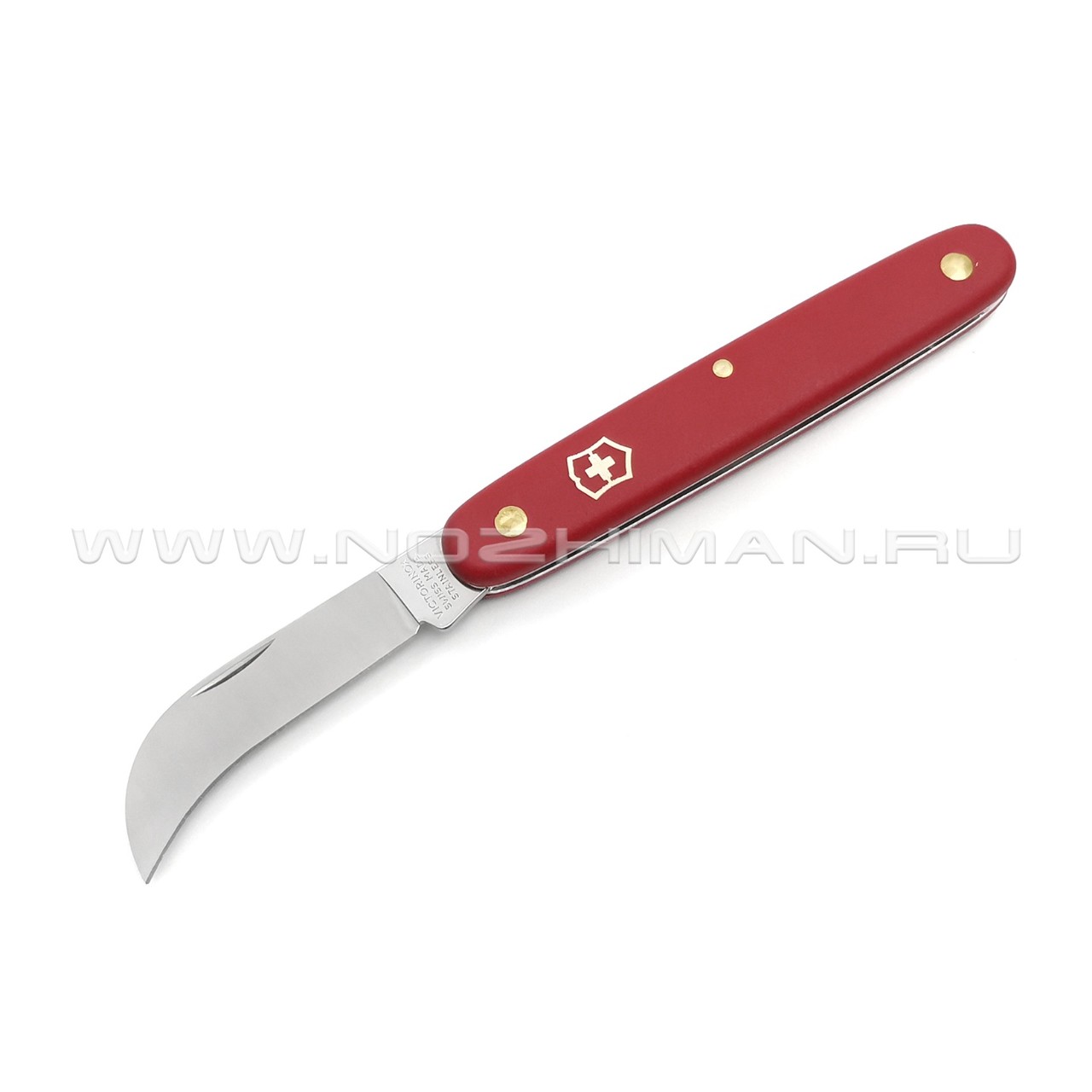 Нож садовый Victorinox 3.9060 Pruning Knife XS Red сталь X55CrMo14, рукоять Nylon
