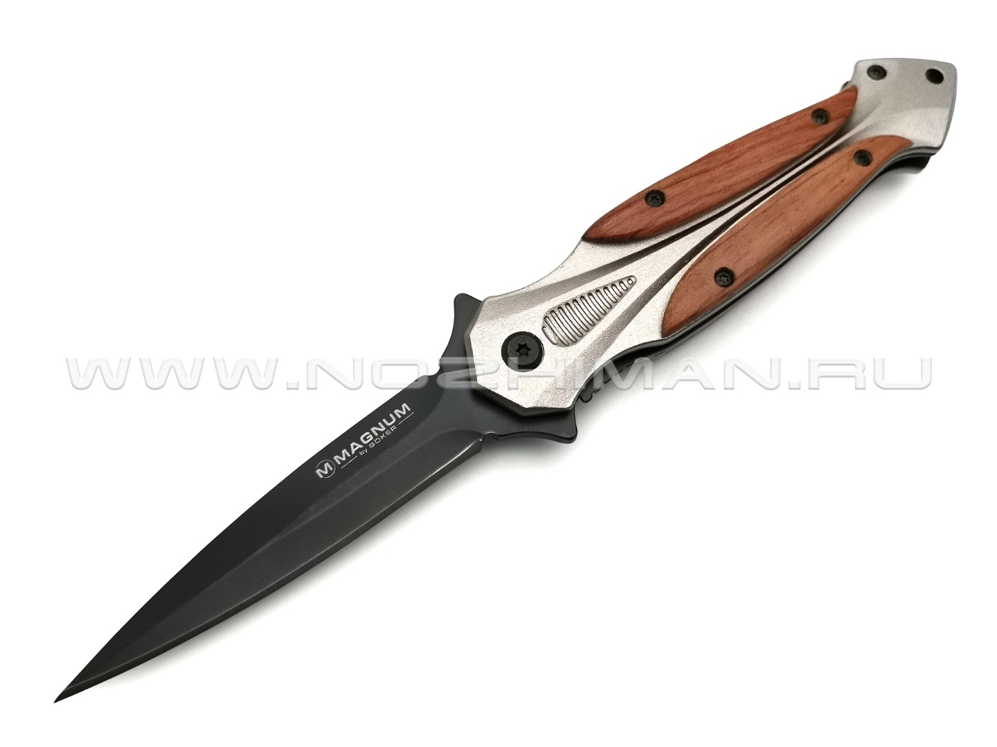 Нож Magnum Starfighter XL 06RY069 сталь 440A, рукоять Aluminum, Cocobolo