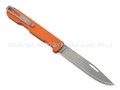 Saro нож Авиационный Single сталь K110, рукоять G10 orange
