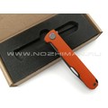 Saro нож Авиационный Single сталь K110, рукоять G10 orange