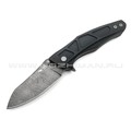 Saro нож Багира дамасская сталь, рукоять G10 black