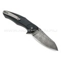 Saro нож Багира дамасская сталь, рукоять G10 black