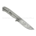 Saro нож Чиж Next дамасская сталь, рукоять G10 white
