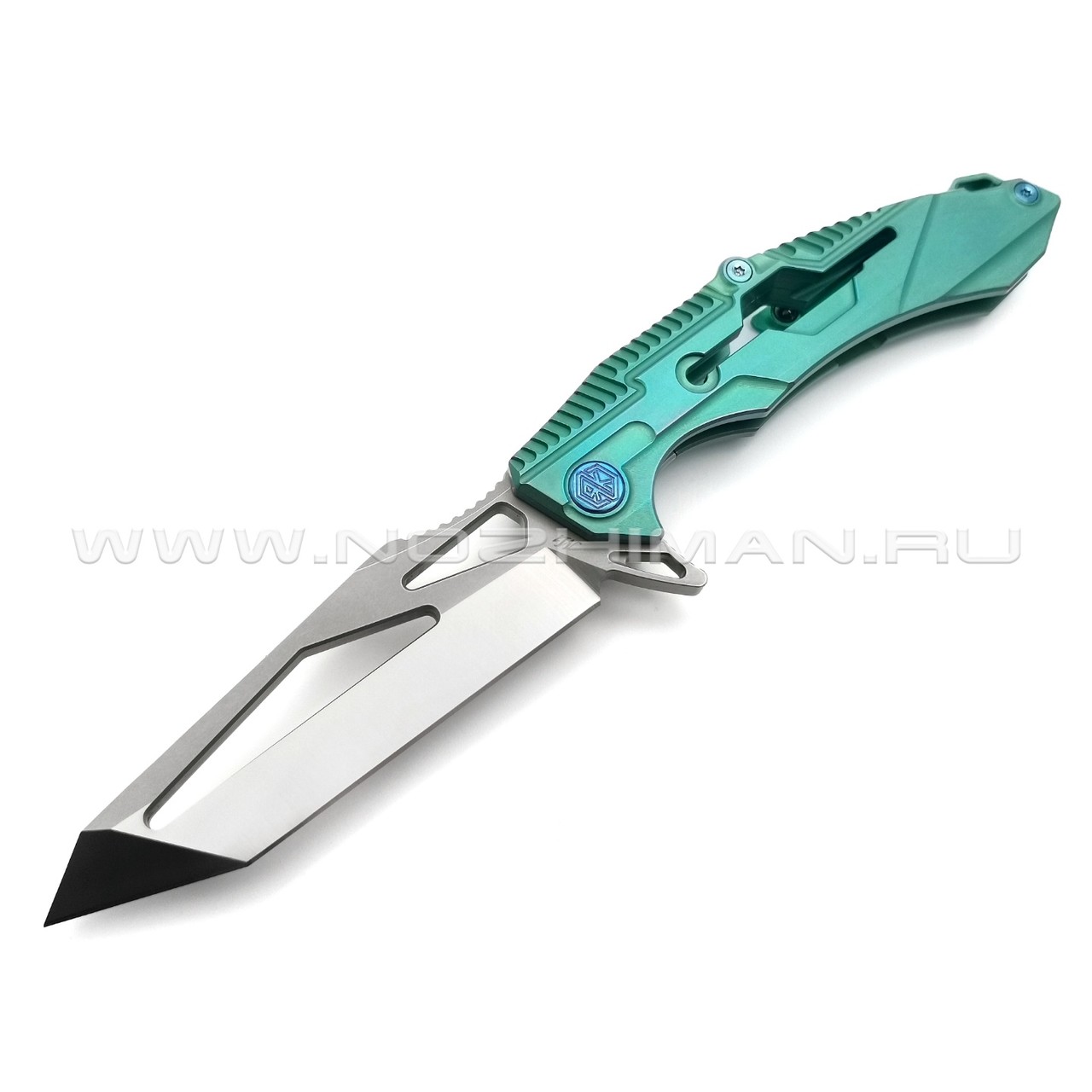 Rike Knife нож RK M1-G сталь S35VN, рукоять 6AL4V Titanium Green