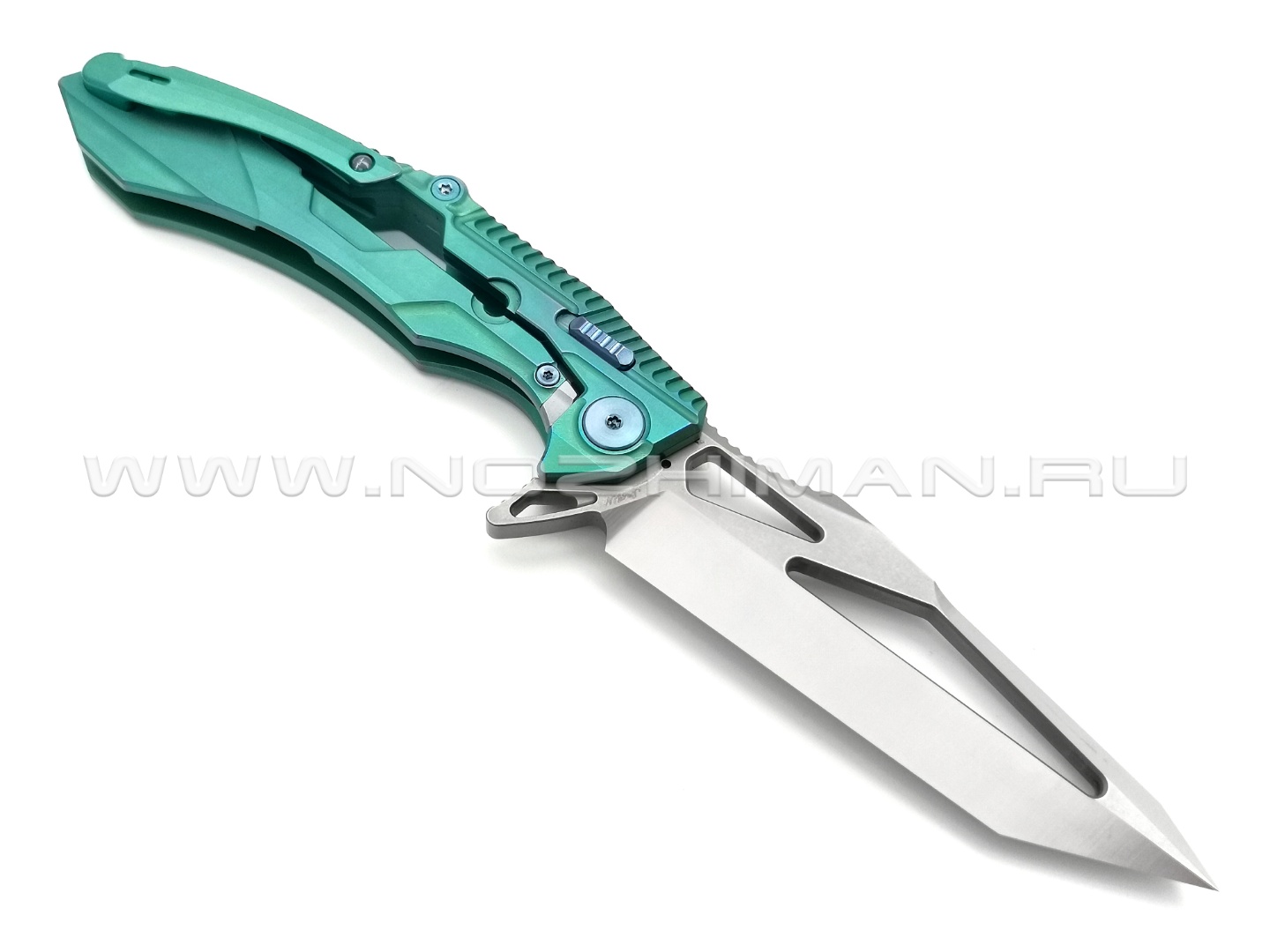 Rike Knife нож RK M1-G сталь S35VN, рукоять 6AL4V Titanium Green