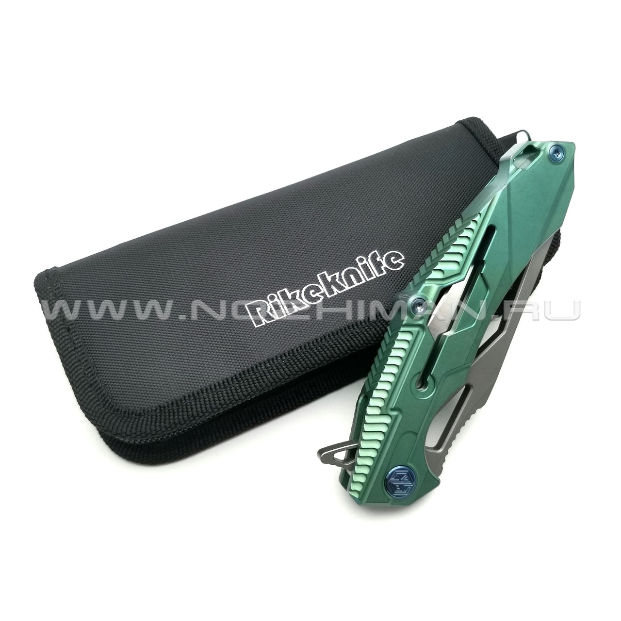 Rike Knife нож RK M1-G сталь S35VN, рукоять 6AL4V Titanium Green