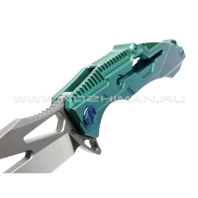 Rike Knife нож RK M1-G сталь S35VN, рукоять 6AL4V Titanium Green