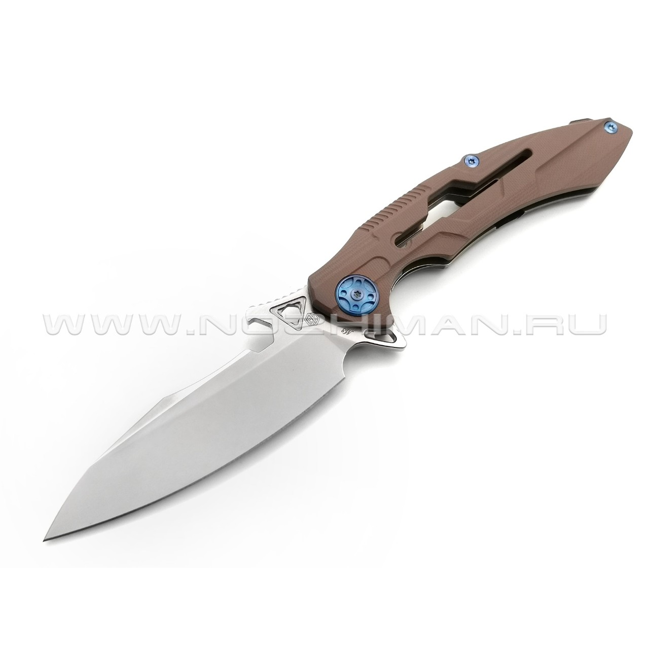 Rike Knife нож RK M3-KBG сталь 154CM, рукоять 6AL4V Titanium, G10 Khaki