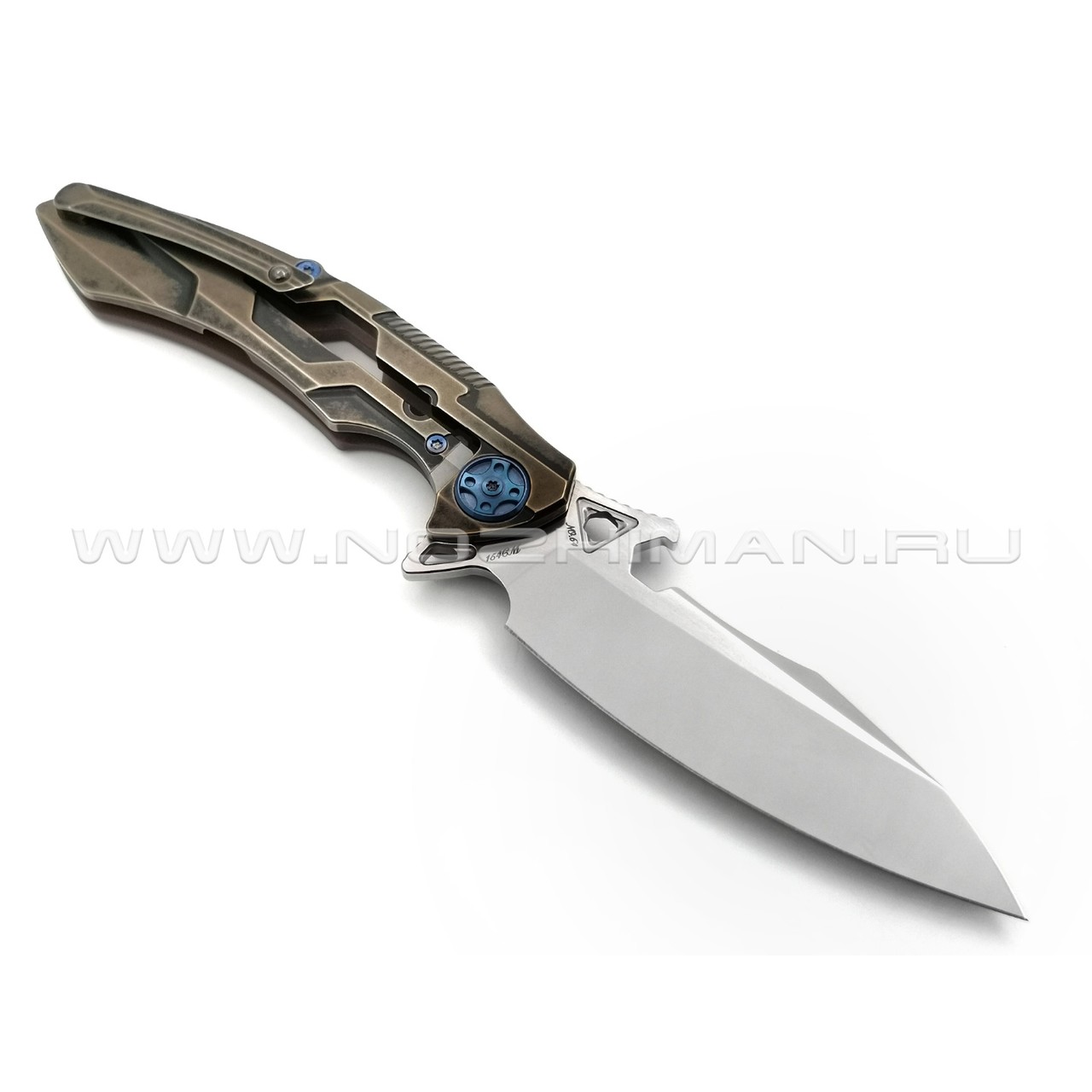 Rike Knife нож RK M3-KBG сталь 154CM, рукоять 6AL4V Titanium, G10 Khaki