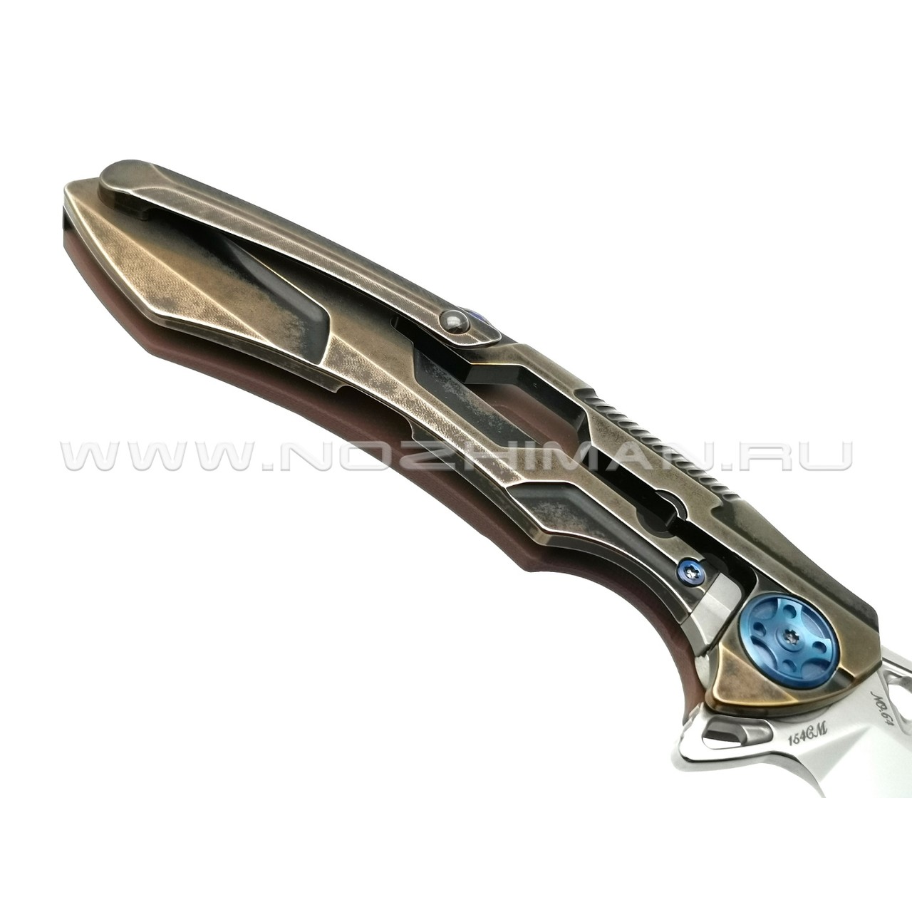 Rike Knife нож RK M3-KBG сталь 154CM, рукоять 6AL4V Titanium, G10 Khaki