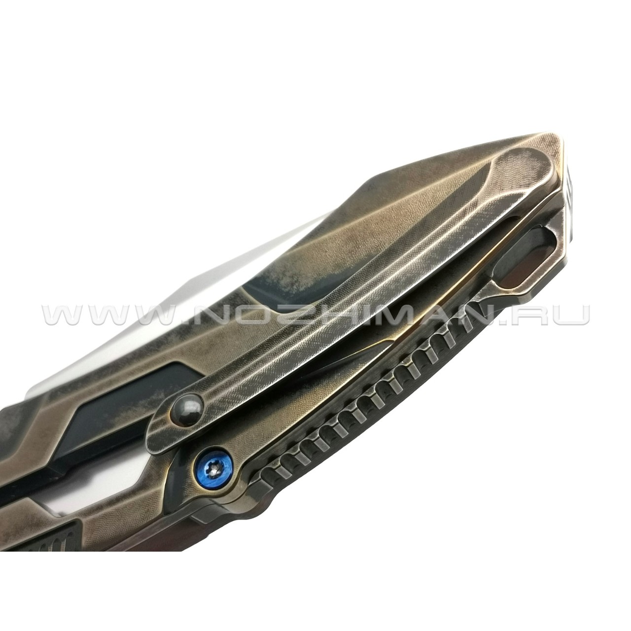 Rike Knife нож RK M3-KBG сталь 154CM, рукоять 6AL4V Titanium, G10 Khaki