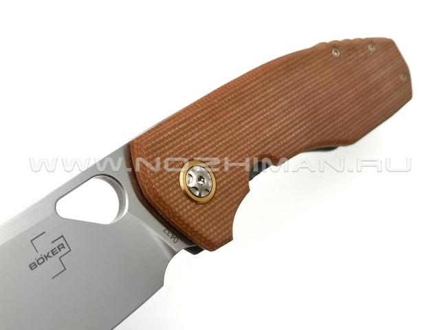 Нож Boker Plus F3.5 01BO338 сталь D2, рукоять Micarta, stainless steel