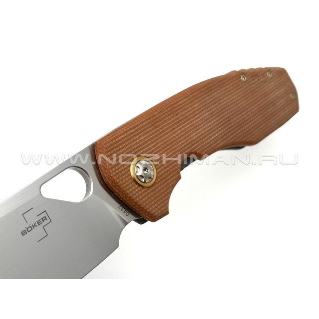 Нож Boker Plus F3.5 01BO338 сталь D2, рукоять Micarta, stainless steel