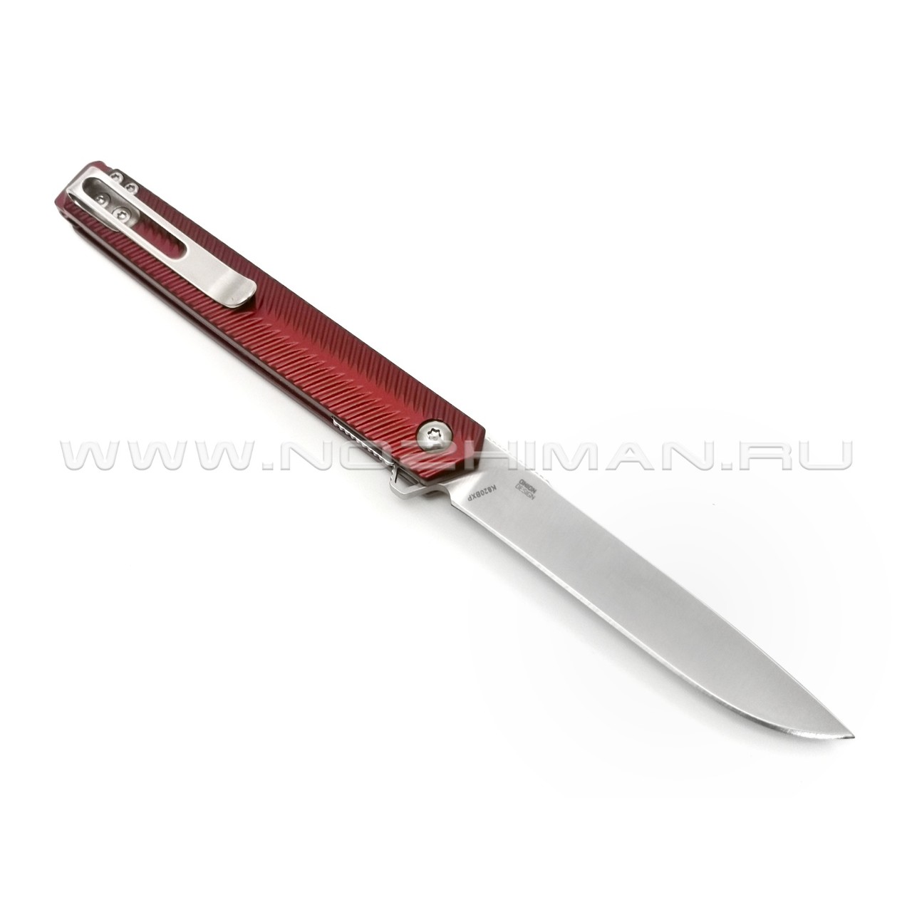 Нож CRKT Stylus Maroon K820BXP сталь Sandvik 12C27, рукоять Aluminum 6061-T6