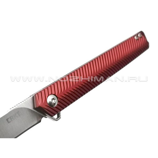 Нож CRKT Stylus Maroon K820BXP сталь Sandvik 12C27, рукоять Aluminum 6061-T6
