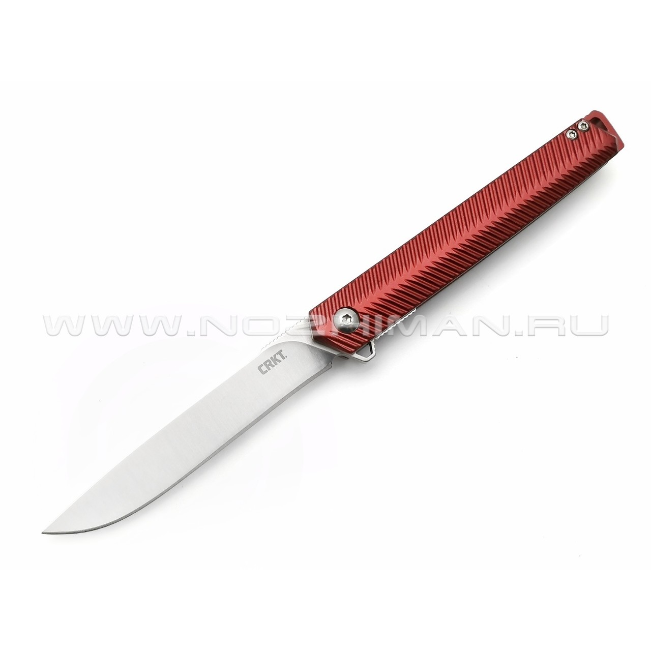 Нож CRKT Stylus Maroon K820BXP сталь Sandvik 12C27, рукоять Aluminum 6061-T6