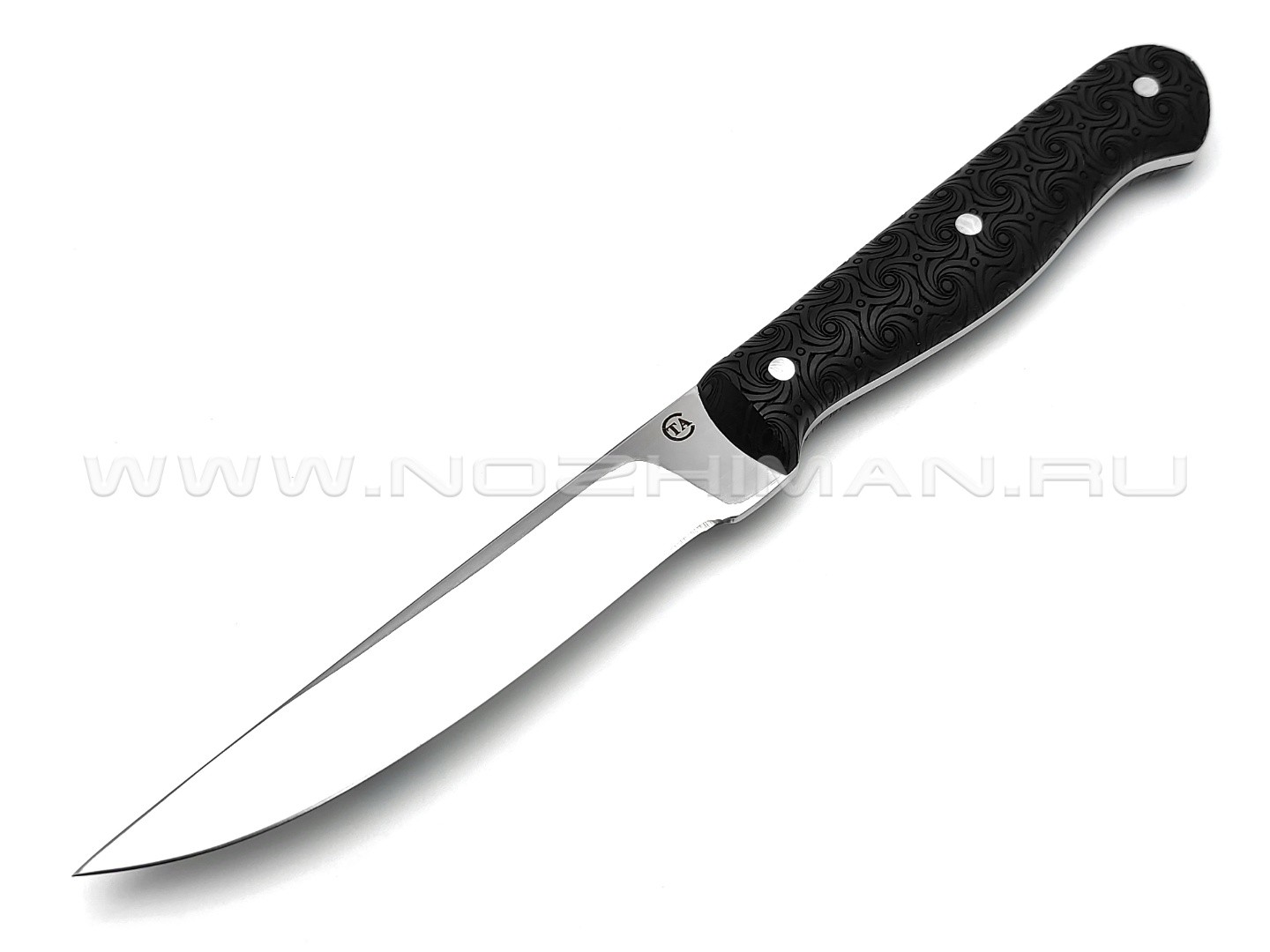 Нож кухонный "ТК-1Г" сталь 95Х18, рукоять резной граб (Титов & Солдатова)