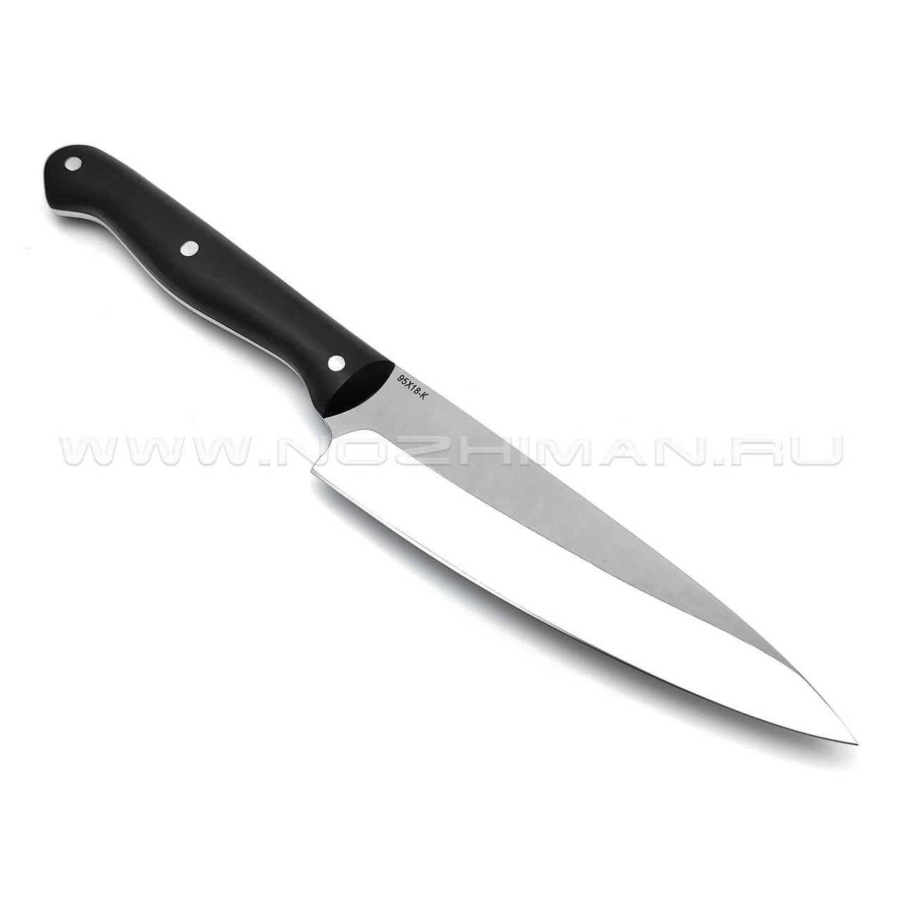 Нож кухонный "ТК-4Г" сталь 95Х18, рукоять граб (Титов & Солдатова)