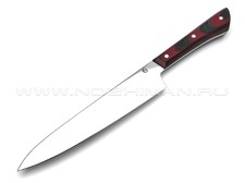 Нож кухонный "ТК-№4М" сталь 95Х18, рукоять микарта (Титов & Солдатова)