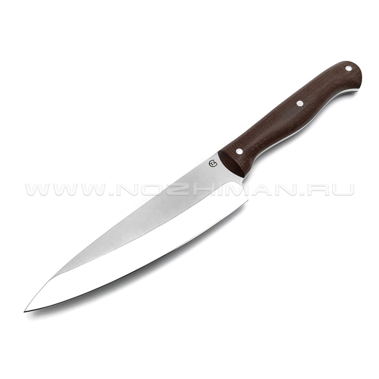 Нож кухонный "ТК-4Т" сталь 95Х18, рукоять текстолит (Титов & Солдатова)