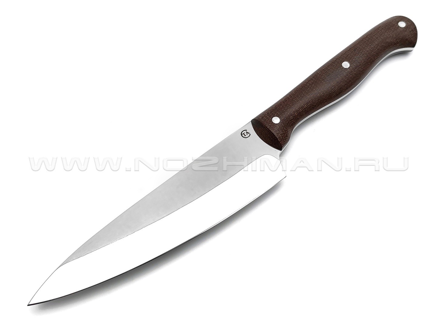 Нож кухонный "ТК-4Т" сталь 95Х18, рукоять текстолит (Титов & Солдатова)