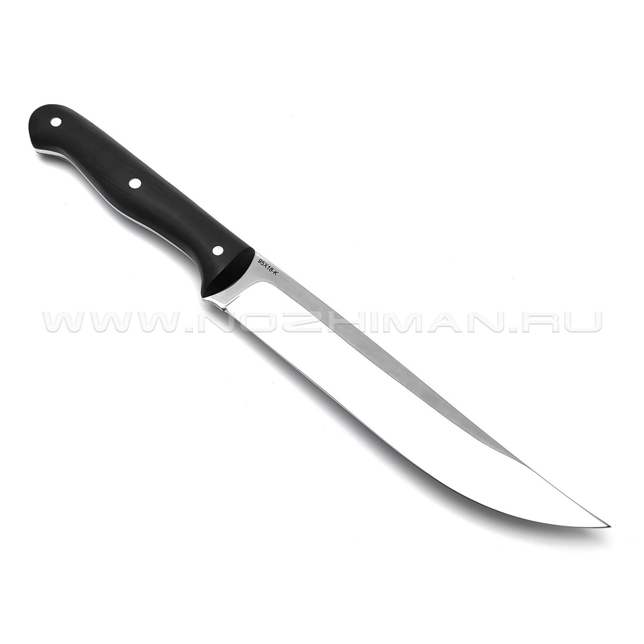 Нож кухонный "ТК-3Г" сталь 95Х18, рукоять граб (Титов & Солдатова)