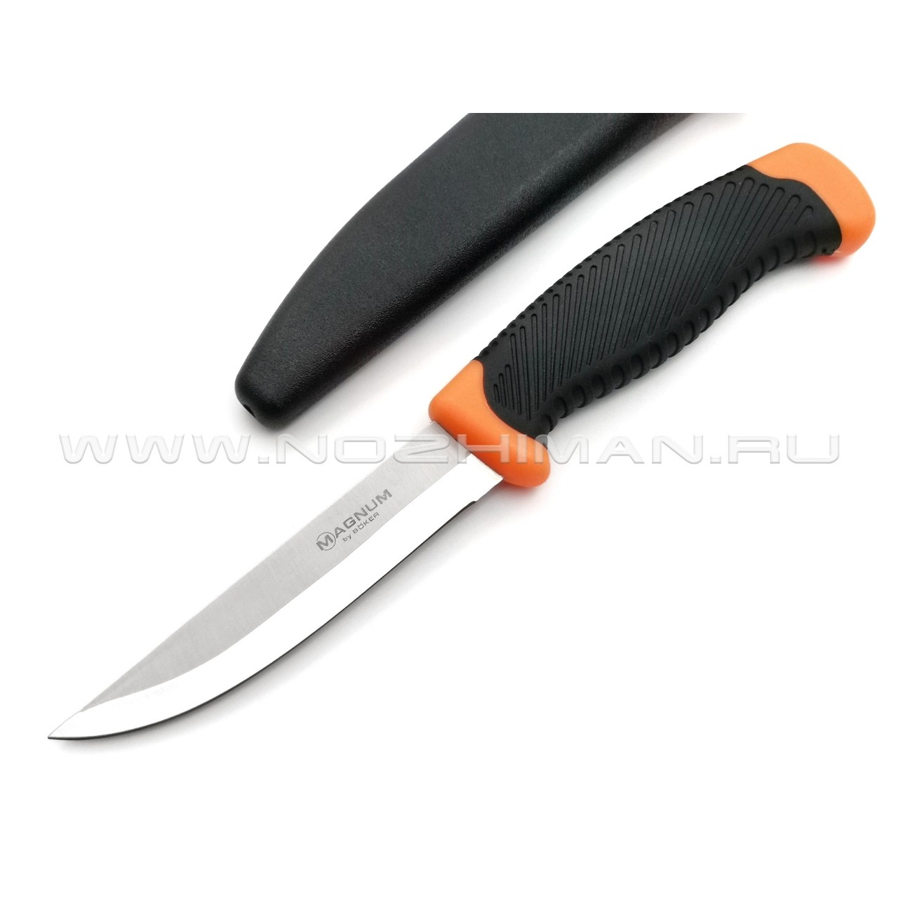Нож Magnum Falun Orange 02RY100 сталь 420, рукоять пластик, резина