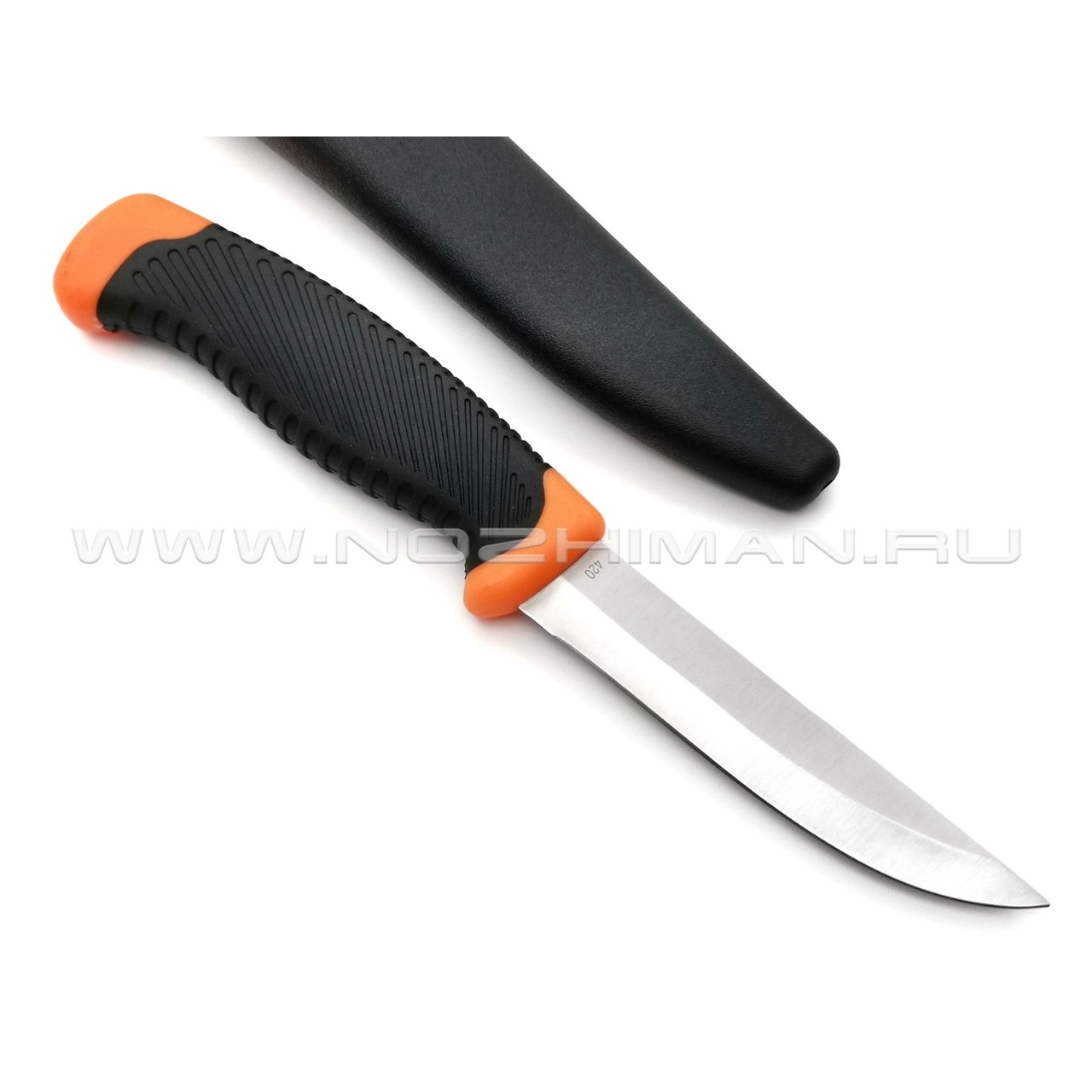 Нож Magnum Falun Orange 02RY100 сталь 420, рукоять пластик, резина