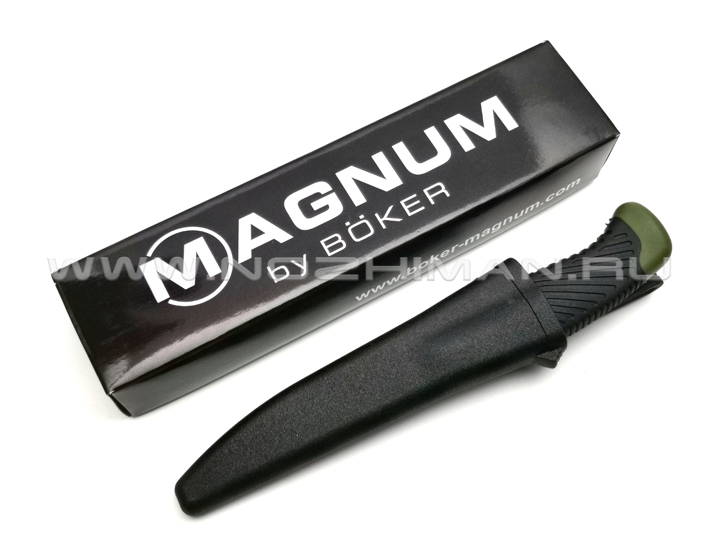 Нож Magnum Falun Green 02RY103 сталь 420, рукоять пластик, резина